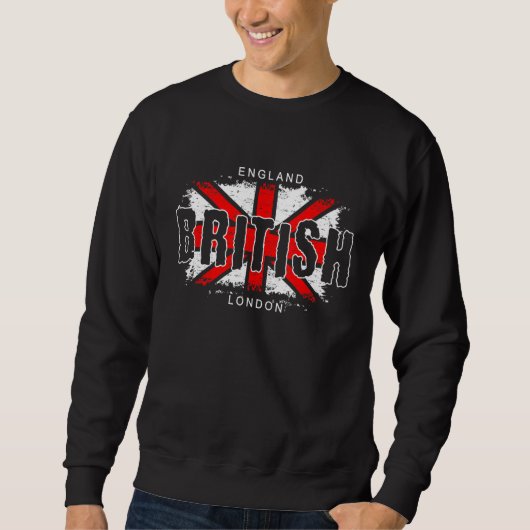 Sweatshirt Union Jack Flag Great Britain Great Britain Britis (Devant)