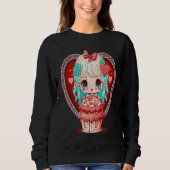 Sweatshirt Unique Cute Dollcore Valentines Day (Devant)