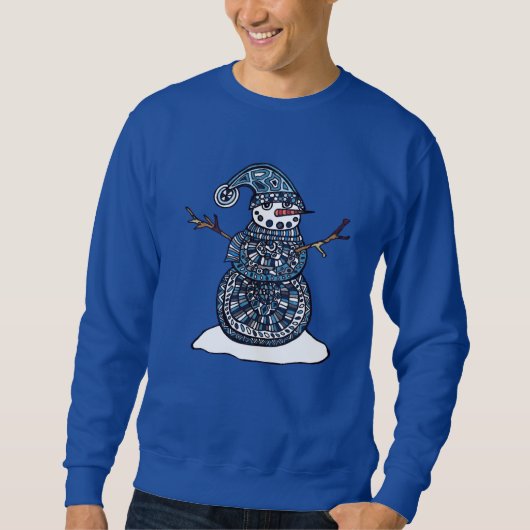 Sweatshirt unique de bonhomme de neige (Devant)