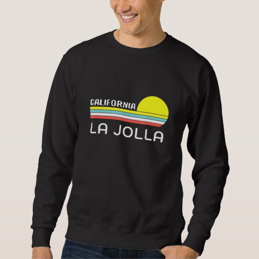 Sweatshirt Unique La Jolla California Retro Sunset Graphic No (Devant)