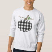 Sweatshirt Unisex de Buffalo Plaid Citrouille (Devant)