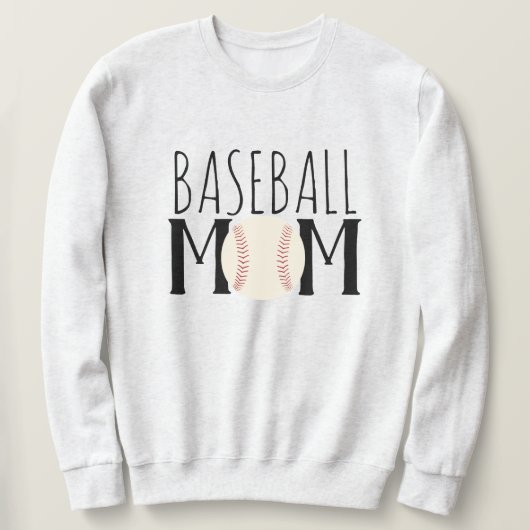 Sweatshirt Unisex de maman de baseball (Design devant)