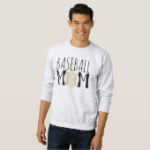 Sweatshirt Unisex de maman de baseball (Devant entier)