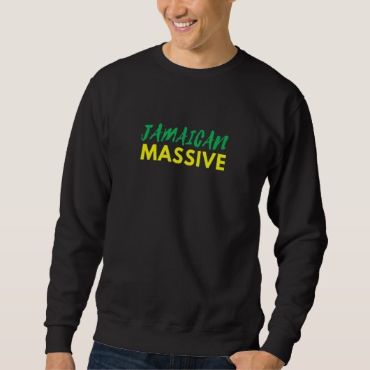 Sweatshirt Unisex Massive jamaïcaine Cool (Devant)