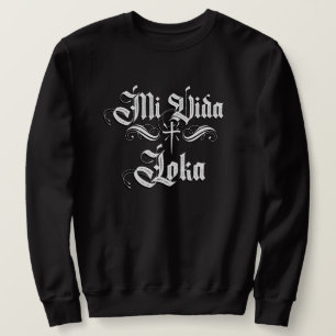 Sweatshirt Unisex Mi Vida Loca Chicano Chicana Avec Son Nom