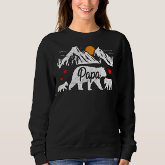 Sweatshirt Unisex Papa Bear Présente Pour Hommes Femmes Jeune
