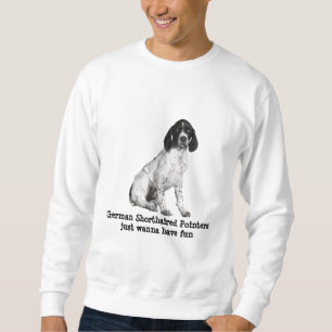 Sweatshirt unisexe allemand de chiot d'indicateur