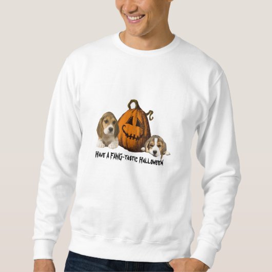 Sweatshirt unisexe de Halloween de beagles (Devant)