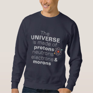 Sweatshirt Univers amusant de la science Protons Neutrons Éle