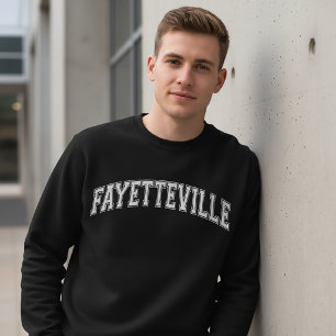 Sweatshirt Université de FAYETTEVILLE de style américain Coll