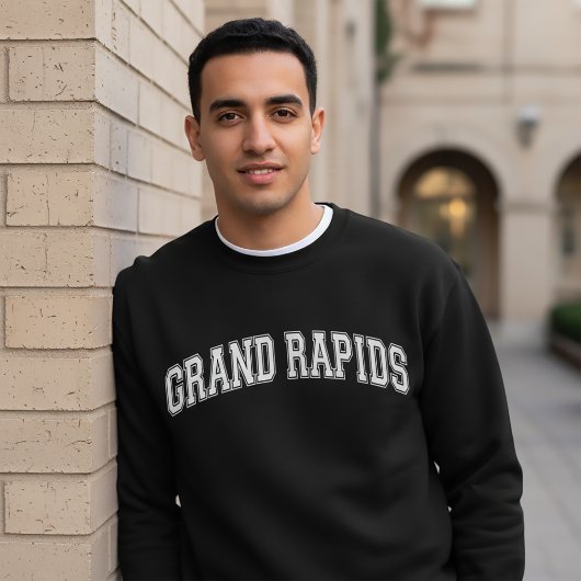 Sweatshirt Université de GRAND RAPIDS de style américain Coll