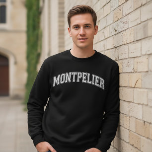 Sweatshirt Université de style américain Collège de Montpelie