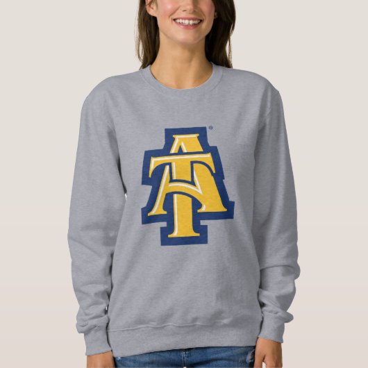 Sweatshirt Université d'État A&T de Caroline du Nord | Un log (Devant)