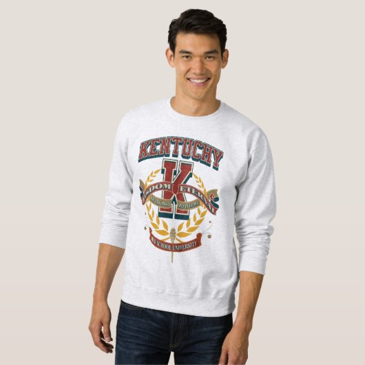 Sweatshirt University of Kentucky varsity letter K (Devant entier)