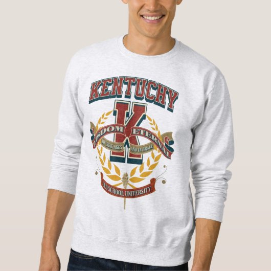 Sweatshirt University of Kentucky varsity letter K (Devant)