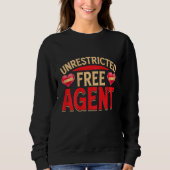 Sweatshirt Unrestricted Free Agent BACKPRINT Divorce (Devant)