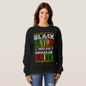 Sweatshirt Unshakeable Faith Black History Month African Chri (Devant entier)