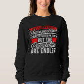 Sweatshirt Unsupervised Sarcasm Tee Humor (Devant)