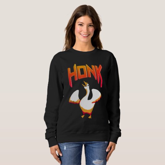 Sweatshirt Untitled  Goose Game Meme Honk (Devant entier)