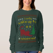 Sweatshirt Up for Tuna and Xmas – Funny Ugly Christmas Cat (Devant)