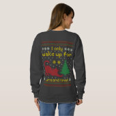 Sweatshirt Up for Tuna and Xmas – Funny Ugly Christmas Cat (Dos entier)