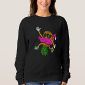 Sweatshirt Upside Down Pineapple Swinger Flamingo for Men Wom (Devant)
