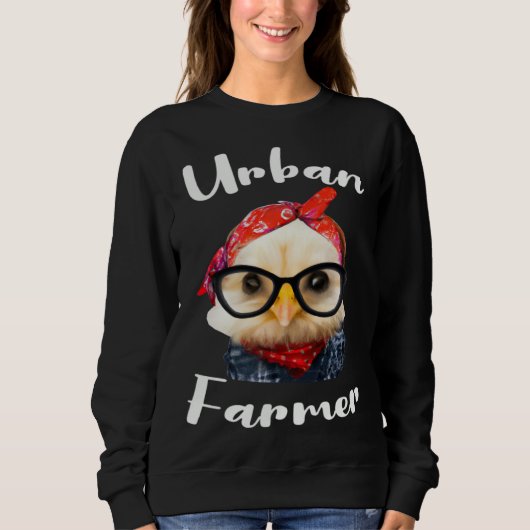Sweatshirt Urban Farmer for Urban Farming with Homestead Gard (Devant)