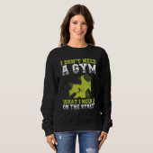 Sweatshirt Urban Gymnast Wall Running Design for Traceur Park (Devant entier)