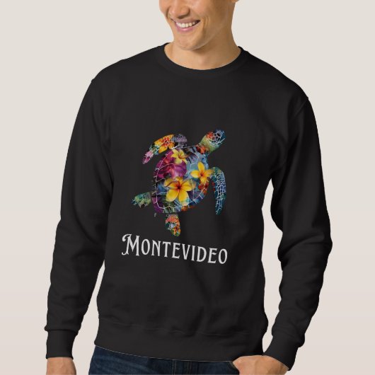 Sweatshirt Uruguay Montevideo Turte Montevideo (Devant)