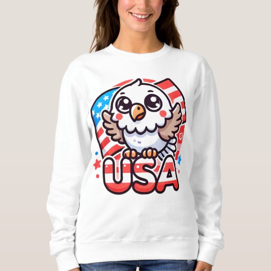 SWEATSHIRT US CUTE EAGLE 2 (Devant)