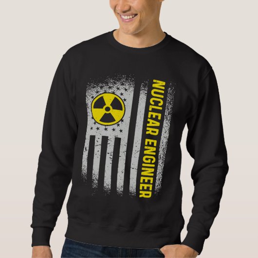 Sweatshirt US Flag Nuclear Engineer (Devant)