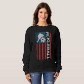 Sweatshirt US Flag Pickleball Player Paddleball Lover Tees Me (Devant entier)