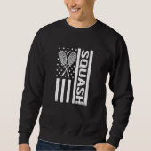 Sweatshirt US Flag squash rackets for squash player for men (Devant)