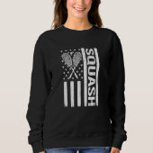 Sweatshirt US Flag squash rackets for squash player for men (Devant)