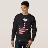 Sweatshirt US Love Symbol ASL (Devant entier)