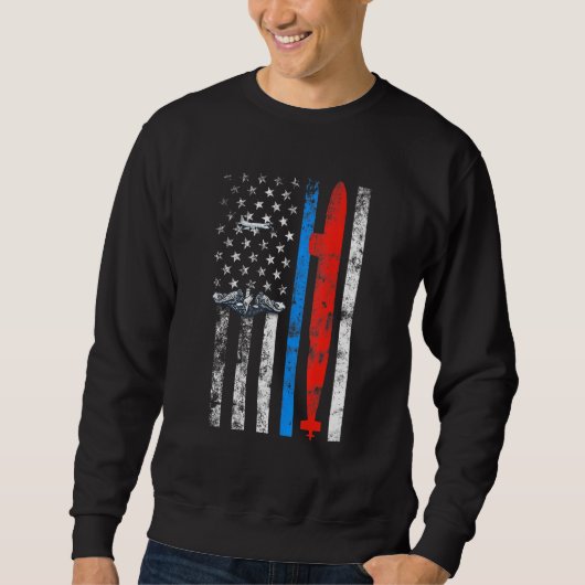 Sweatshirt US Submarine Silent Service Vétéran américain Drap (Devant)