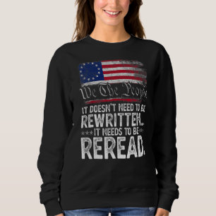 Sweatshirt Usa 4 juillet Nous Le Peuple 1776 Il Doit Être