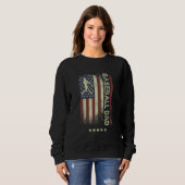 Sweatshirt USA American Flag  Baseball Dad 1 (Devant entier)