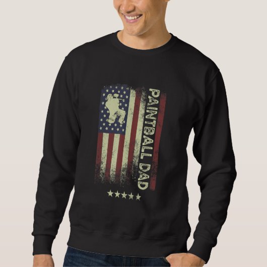 Sweatshirt USA American Flag Paintball Dad 1 (Devant)