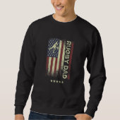 Sweatshirt USA American Flag  Rugby Dad  1 (Devant)