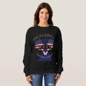 Sweatshirt USA Flag Pickleball  Paddleball Naples Florida (Devant entier)