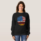 Sweatshirt USA Germany Flag German American Von Steuben Day   (Devant entier)