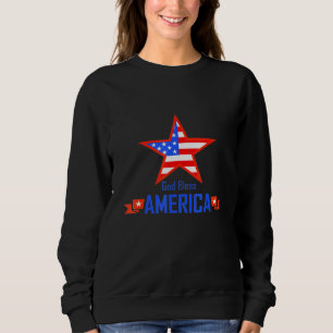 Sweatshirt Usa patriotique - Dieu bénit l'Amérique