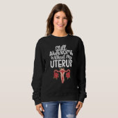 Sweatshirt Uterus Support Hysterectomy Recovery Products Ovar (Devant entier)