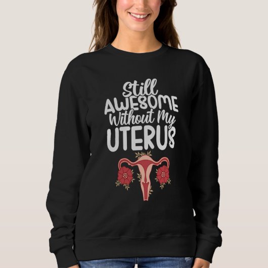 Sweatshirt Uterus Support Hysterectomy Recovery Products Ovar (Devant)
