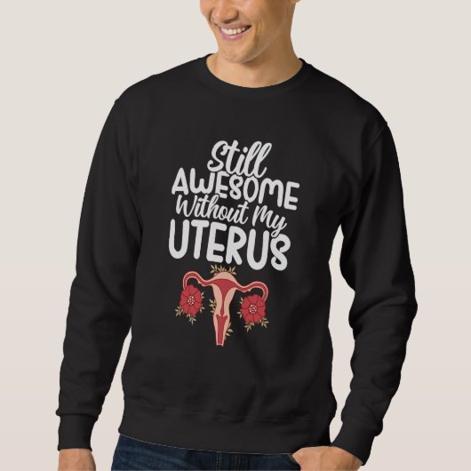 Sweatshirt Uterus Support Hysterectomy Recovery Products Ovar (Devant)