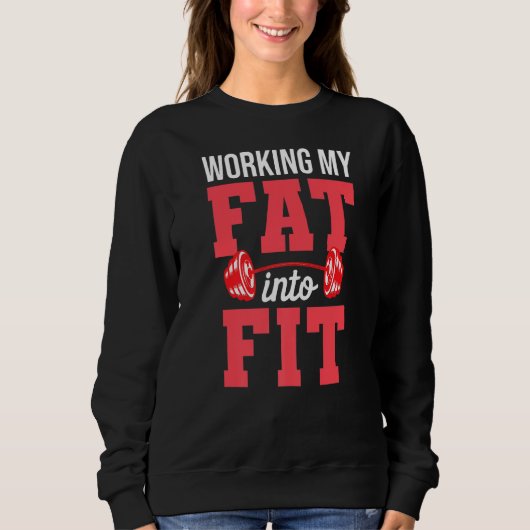 Sweatshirt Utilisation De Mon Gras En Fit Motivational Fitnes (Devant)