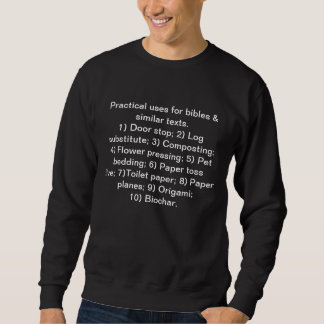 Sweatshirt Utilisations pratiques pour les bibles etc.