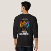 Sweatshirt V Is For Video Games (Dos entier)