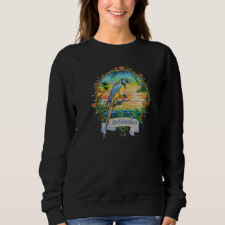 Sweatshirt Vacances de perroquets tropicaux Vintages Anegada